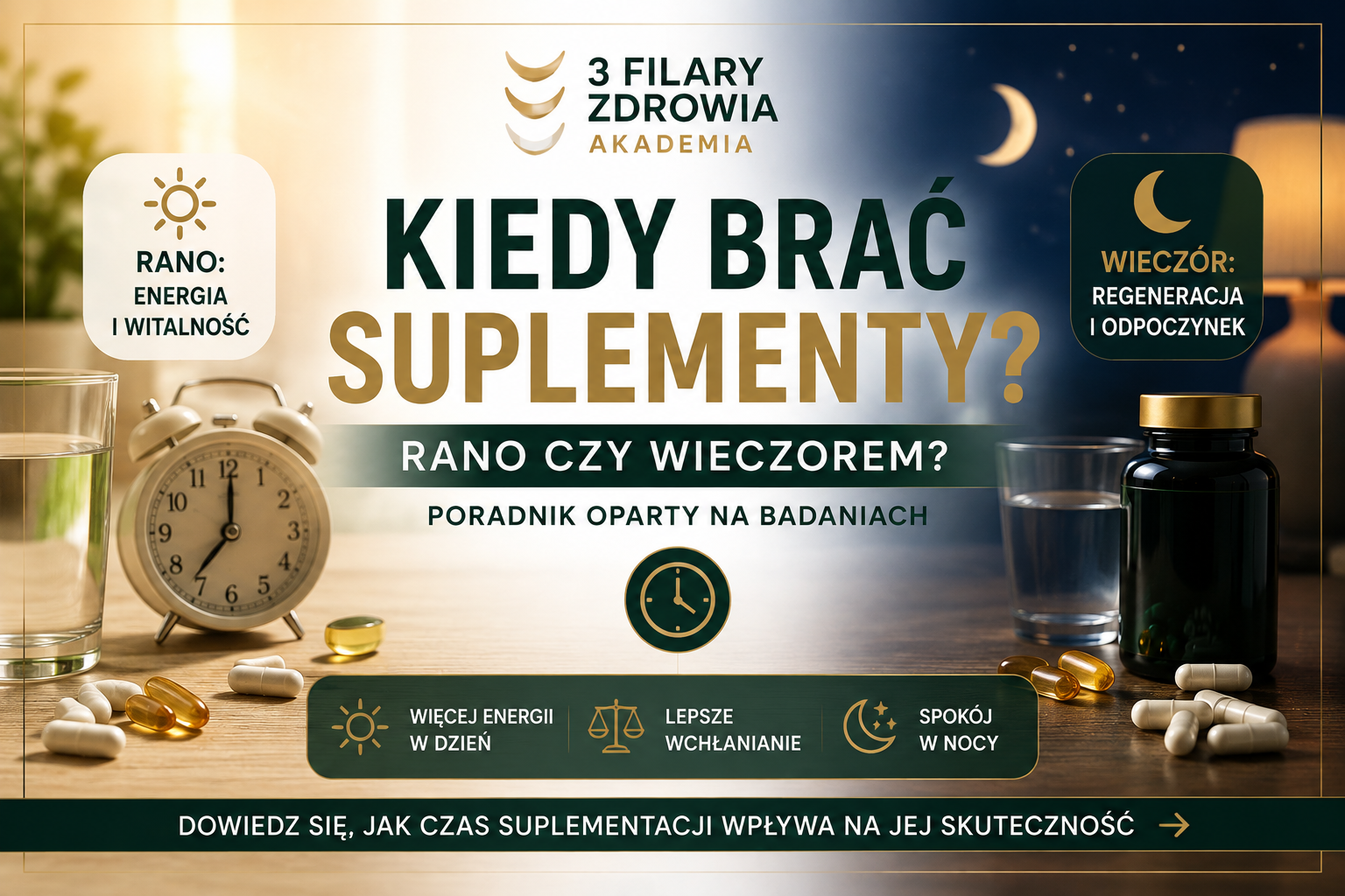 Kiedy brać suplementy? Rano czy wieczorem – przewodnik po czasie przyjmowania