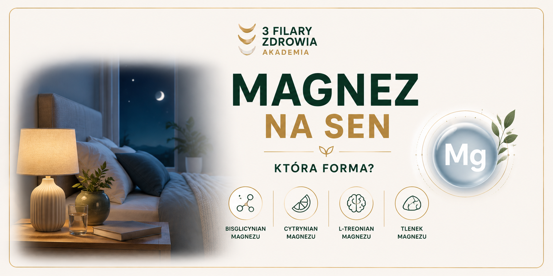 Magnez na sen – która forma jest najlepsza? Bisglicynian, cytrynian czy L-treonian?