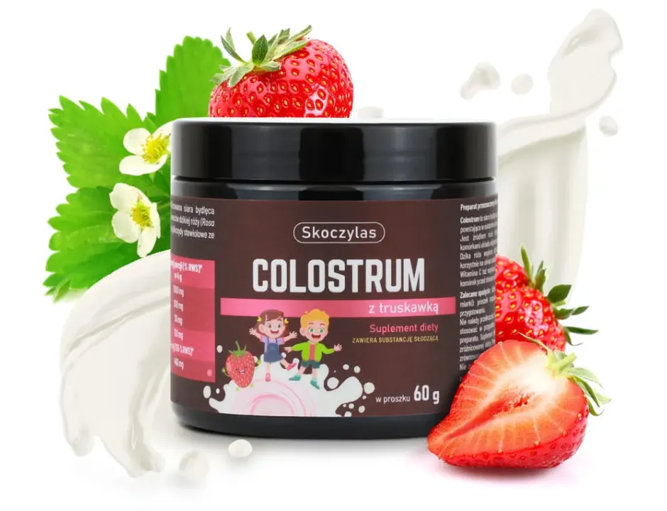 Colostrum siara bydlęca z truskawką Skoczylas – 60 g — miniatura 2