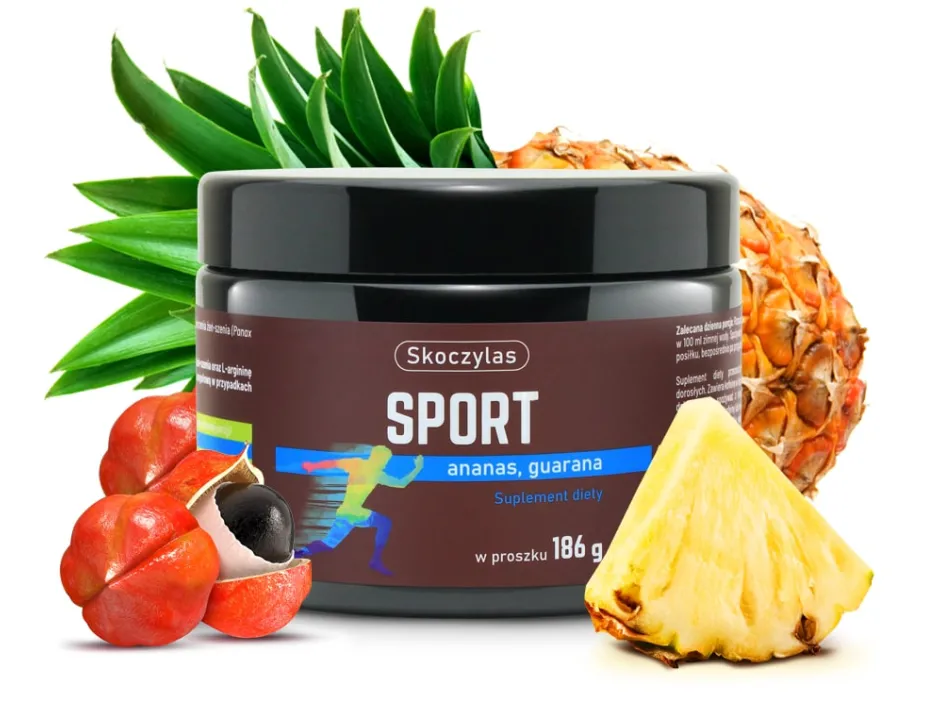 SPORT L-cytrulina guarana żeń-szeń ananas Skoczylas – 186 g / 62 dni — miniatura 2