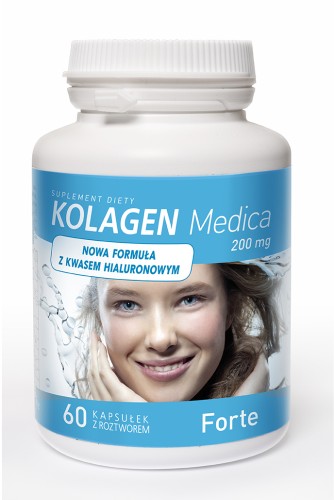 Kolagen Medica Forte 200 mg LICAPS® + HA Aliness – 60 kapsułek — zdjęcie 1