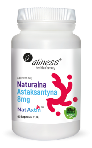 Astaksantyna NatAxtin™ 8 mg – Atacama, Vege kapsułka, 60 kaps. Aliness