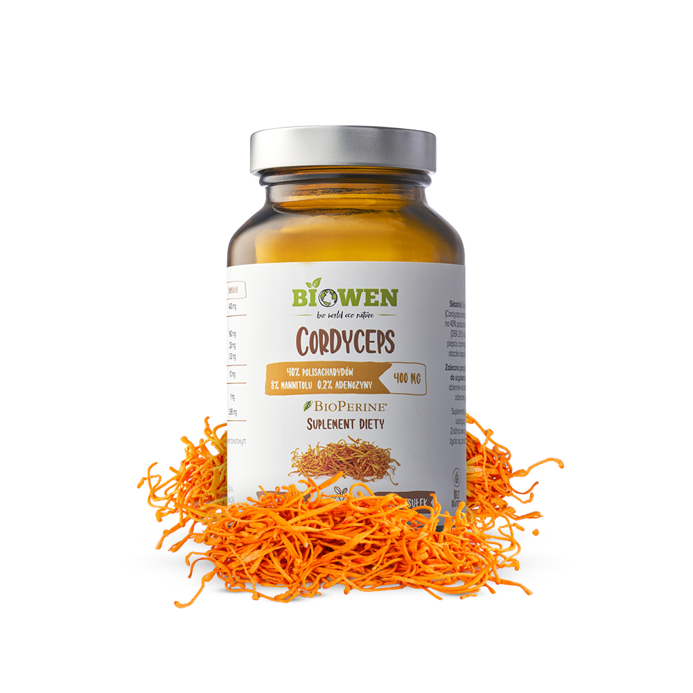 Kordyceps Biowen 90 kaps. – Cordyceps sinensis, Energia — miniatura 2