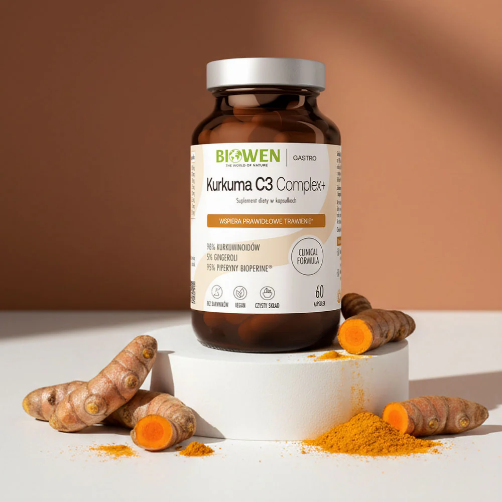 Kurkuma C3 Complex+ Biowen 60 kaps. – 500 mg, 390 mg Kurkuminy — miniatura 2