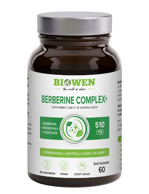 Berberine Complex+ Biowen 60 kaps. – 436 mg Berberyny