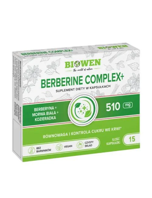 Biowen BERBERINE Complex+ 510 mg 15 kapsułek