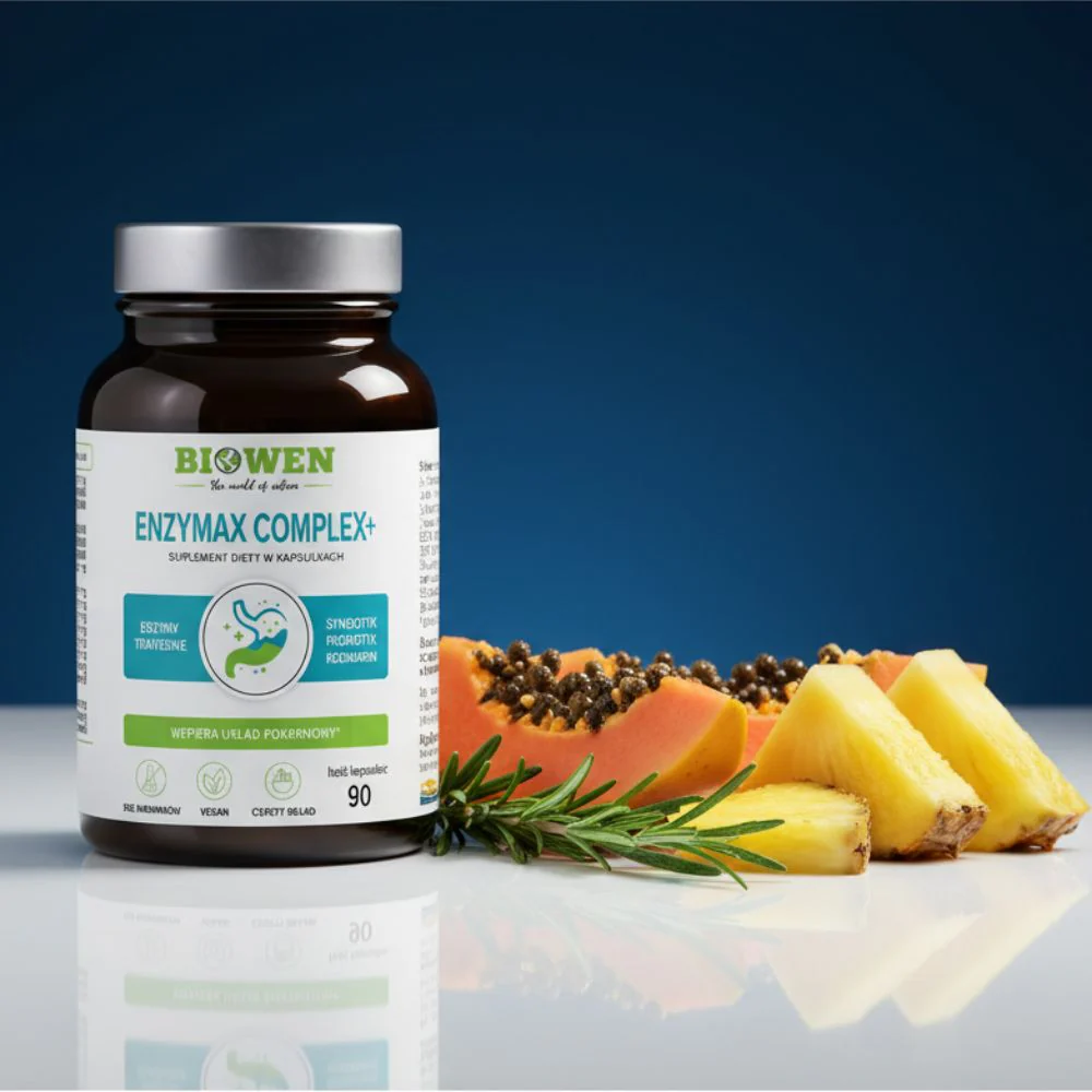 EnzyMax Complex+ Biowen 90 kaps. – Enzymy Trawienne — miniatura 2