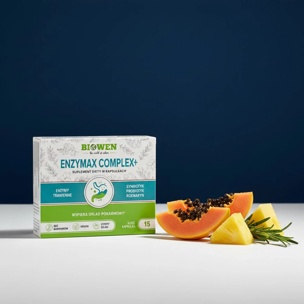 EnzyMax Complex+ Biowen 15 kaps. – Enzymy Starter — miniatura 2