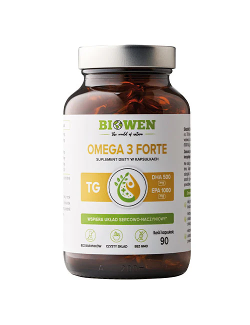 Omega 3 Forte Biowen 90 kaps. – 1000 mg EPA, 500 mg DHA