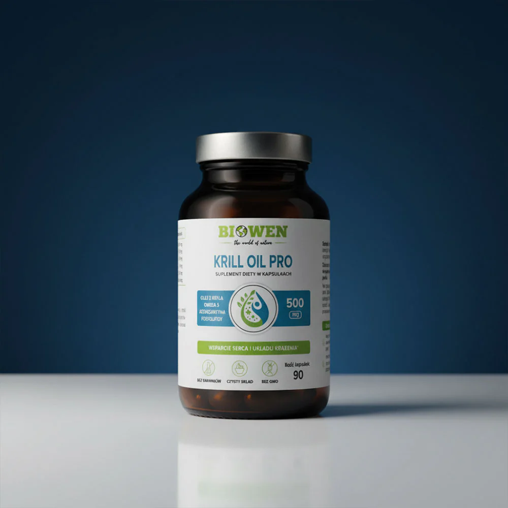 Olej z Kryla - Krill Oil Pro Biowen 90 kaps. – Fosfolipidy, Astaksantyna — miniatura 2
