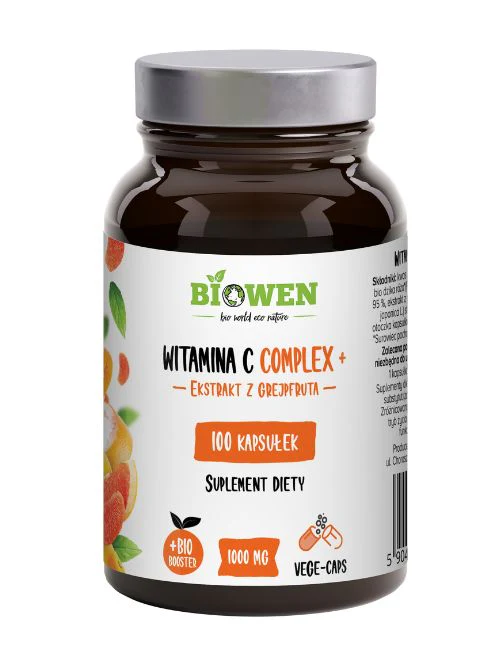 Witamina C Complex+ Biowen 100 kaps. – 850 mg, Hesperydyna