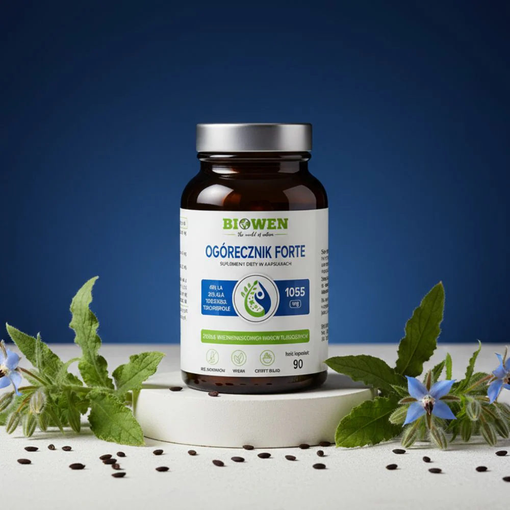 Olej z Ogórecznika Forte Biowen 90 kaps. – 208 mg GLA — miniatura 2