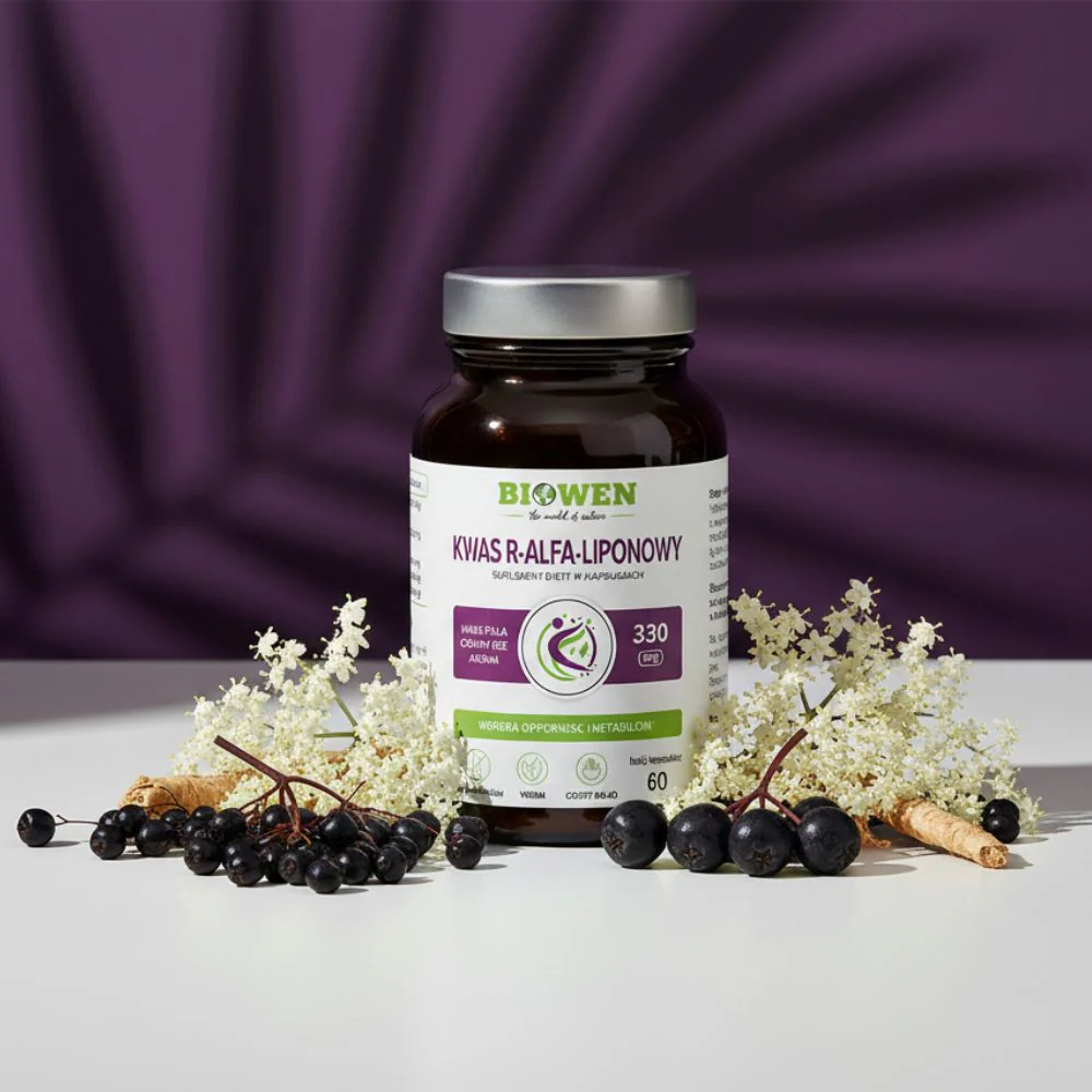 Kwas alfa-liponowy R-ALA suplement 300mg 60 kaps. – 300 mg — miniatura 2