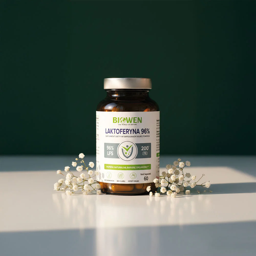 Laktoferyna 96% Biowen 60 kaps. – Proferrin®, DR, Żelazo — miniatura 2