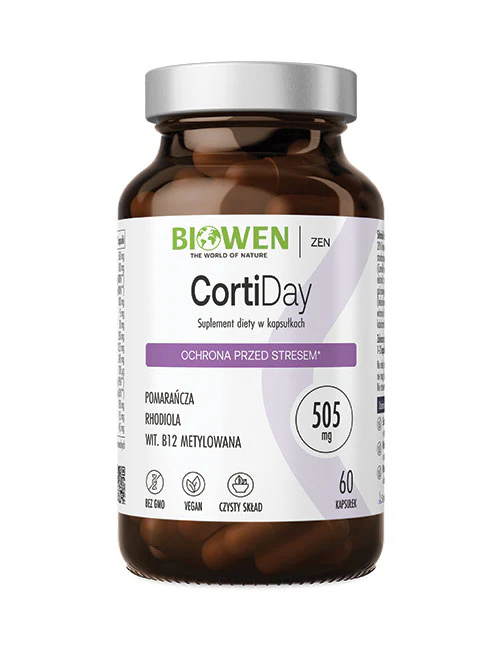 CortiDay Biowen 60 kaps. – Stres, Serenzo®, Różeniec, EGCG