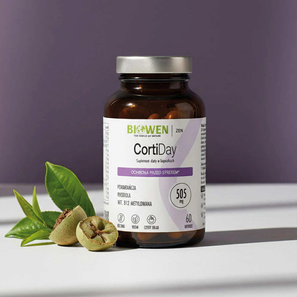CortiDay Biowen 60 kaps. – Stres, Serenzo®, Różeniec, EGCG — miniatura 2