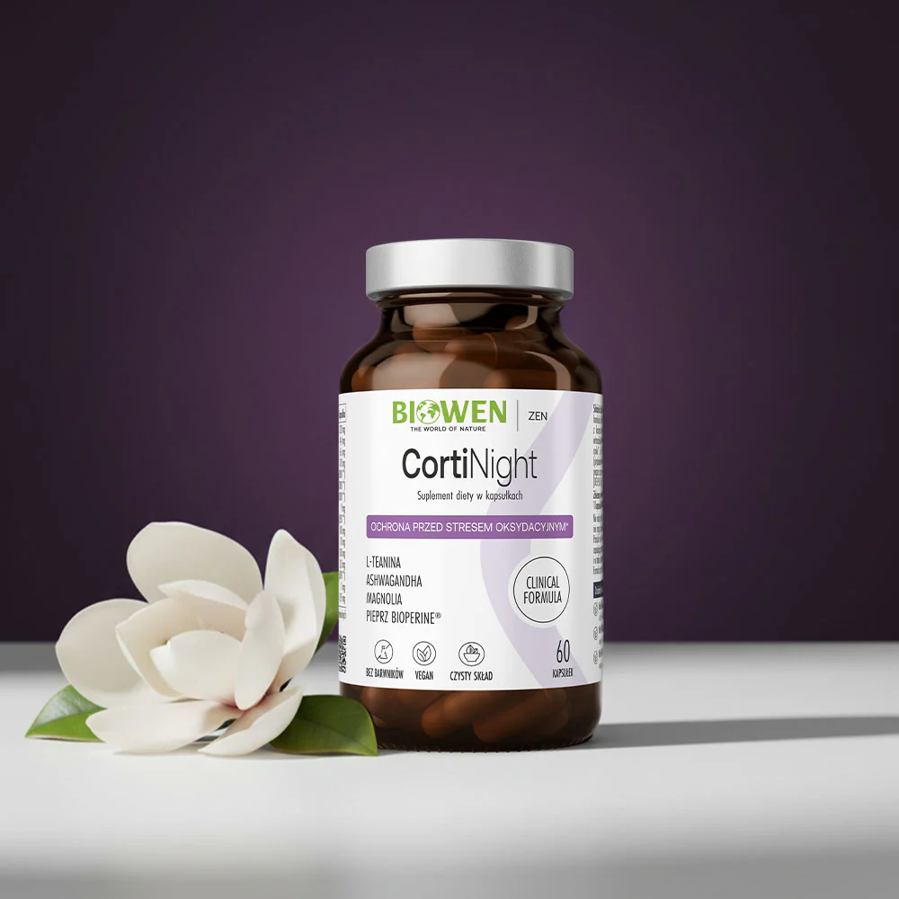 CortiNight Biowen 60 kaps. – Magnolia, L-Teanina, GABA, Sen — miniatura 2