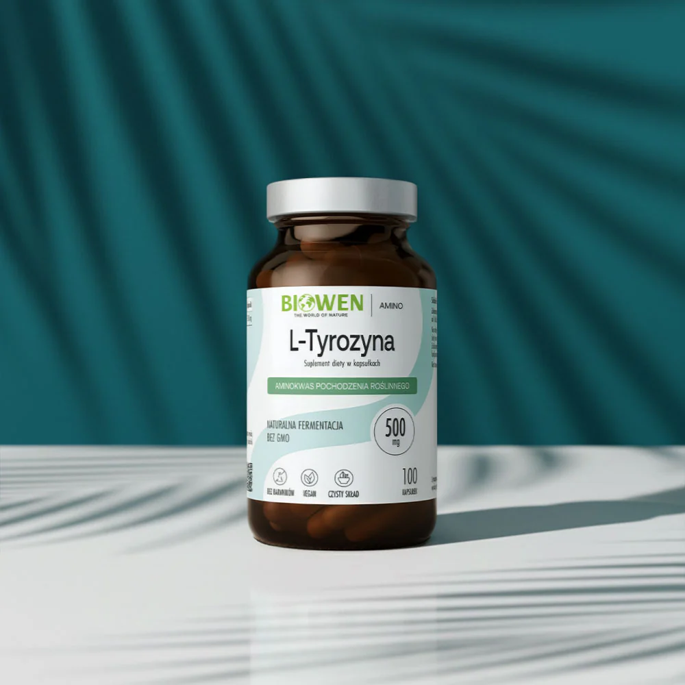 L-Tyrozyna Biowen 100 kaps. – 500 mg, Katecholaminy, Czysty Skład — miniatura 2