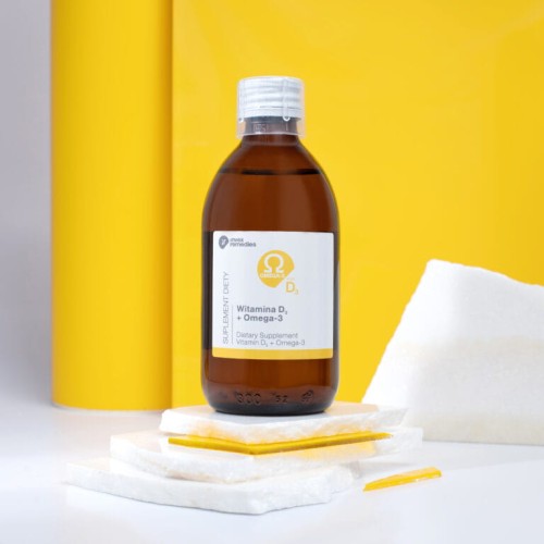 Witamina D3 + Omega-3 Invex Remedies 300 ml – 2000 IU, Płyn — miniatura 2