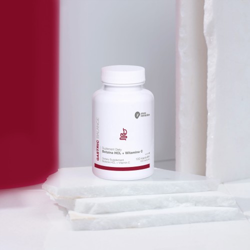 Betaina HCL + Witamina C Invex Remedies 100 kaps. – VEGE — miniatura 2