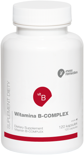 B-Complex Invex Remedies 120 kaps. – Aktywne Formy B6, B9, B12
