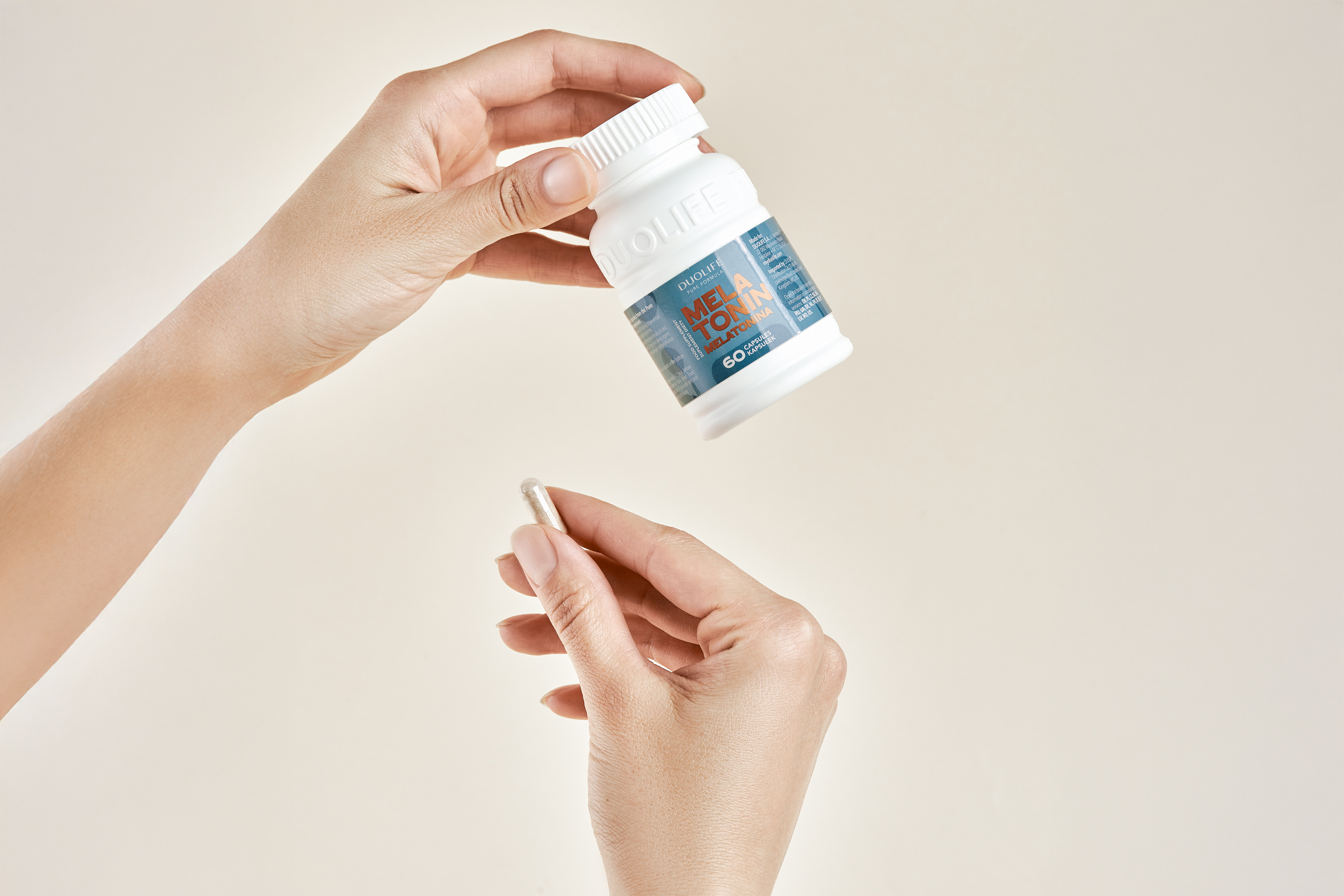 DUOLIFE Melatonina 60 kaps. – 1 mg, Opóźnione Uwalnianie — miniatura 2