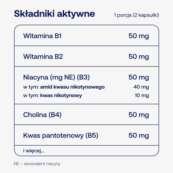 BICAPS B Complex Formeds 120 kaps. – 11 Witamin B, Aktywne Formy — miniatura 2