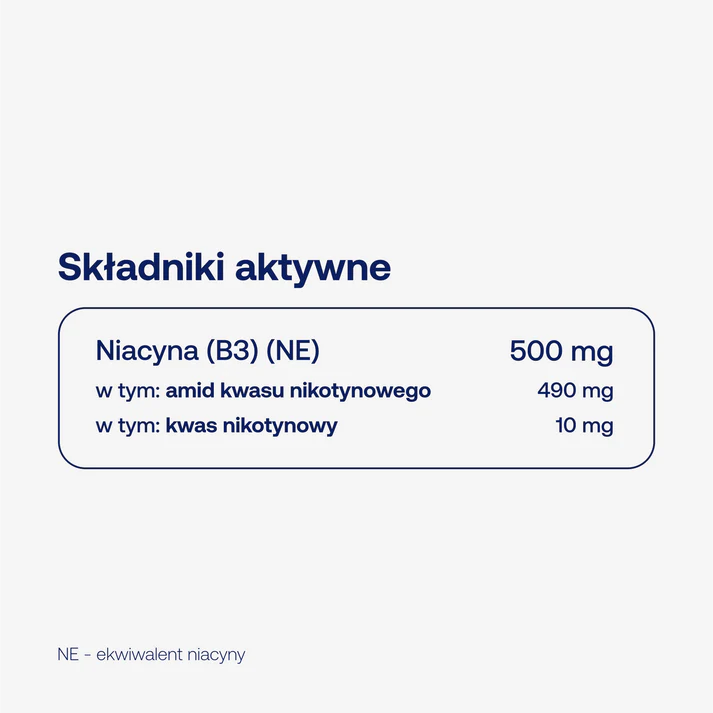 BICAPS B3 Formeds 60 kapsułek (Niacyna + Niacynamid) Czysty Skład — miniatura 2