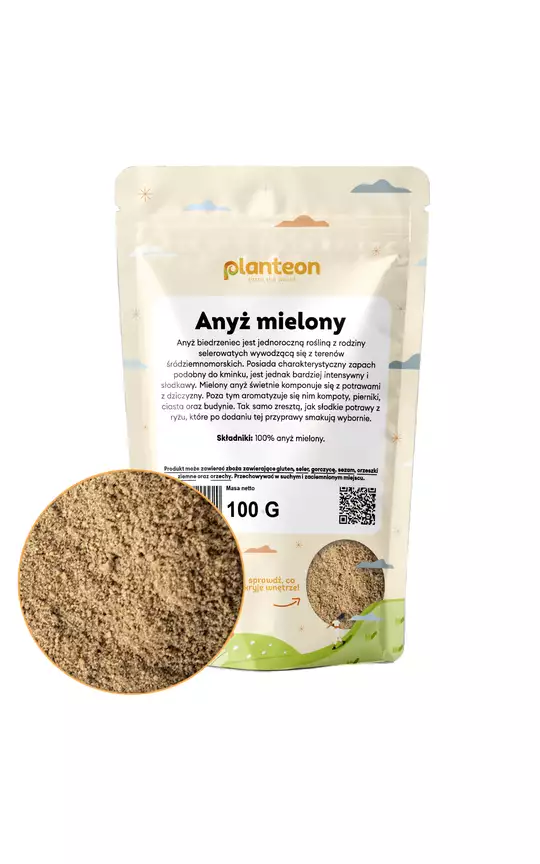 Anyż mielony Planteon – egzotyczna słodycz i naturalne wsparcie Twojego organizmu — miniatura 2