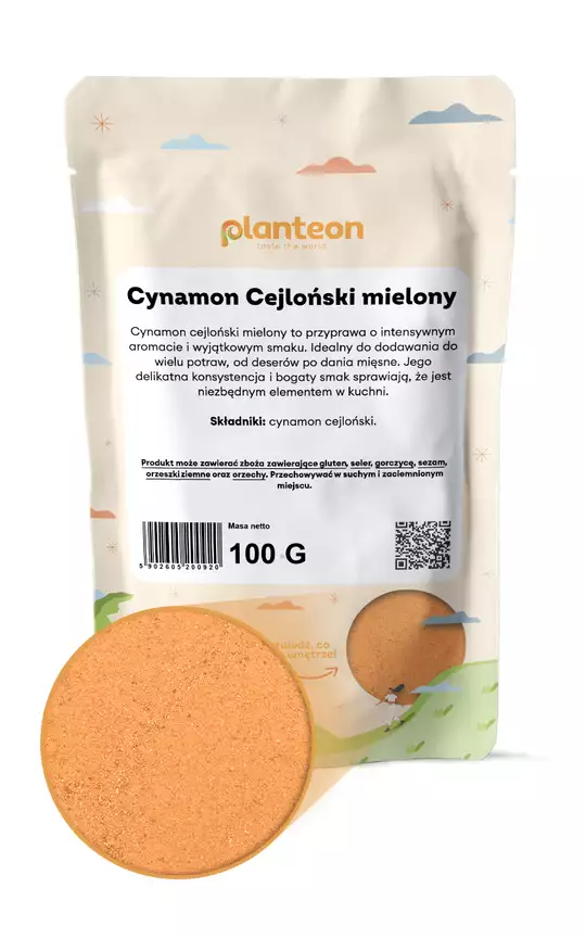 Cynamon cejloński mielony Planteon (Sri Lanka) – szlachetna słodycz i bezpieczna moc natury — miniatura 2