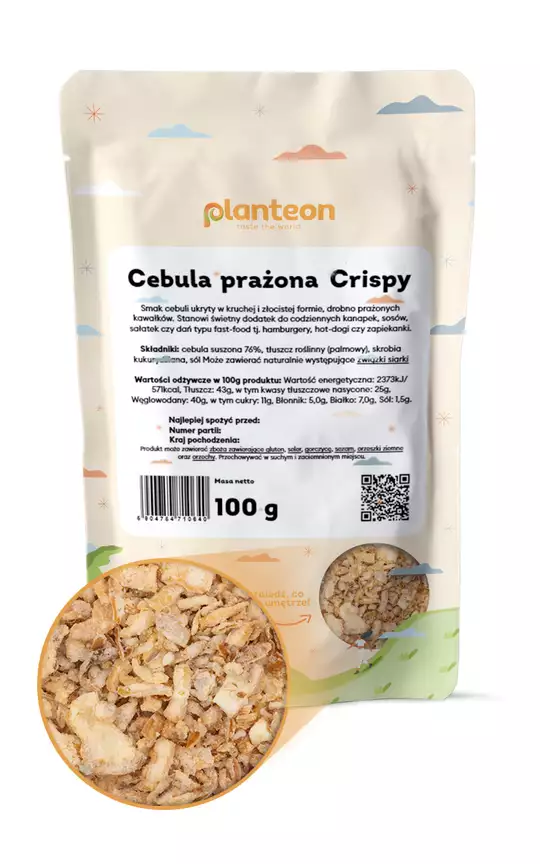 Cebula prażona Crispy Planteon – złocista chrupkość i intensywny, słodko-wytrawny aromat — miniatura 2