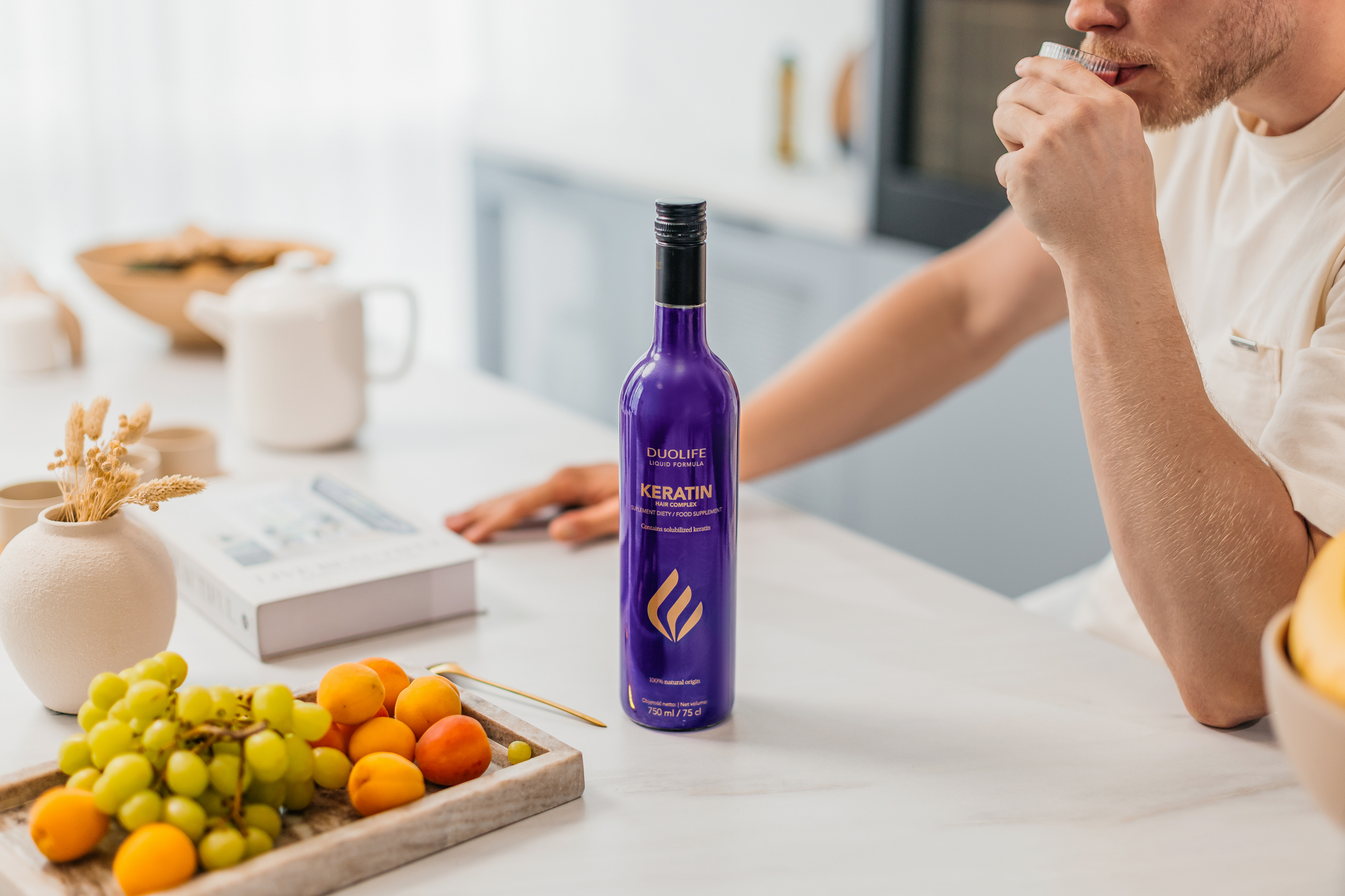 DuoLife Keratin Hair Complex Premium 750 ml – Płynna Keratyna, Gęste Włosy, Stop Wypadaniu i Spektakularny Blask — miniatura 2