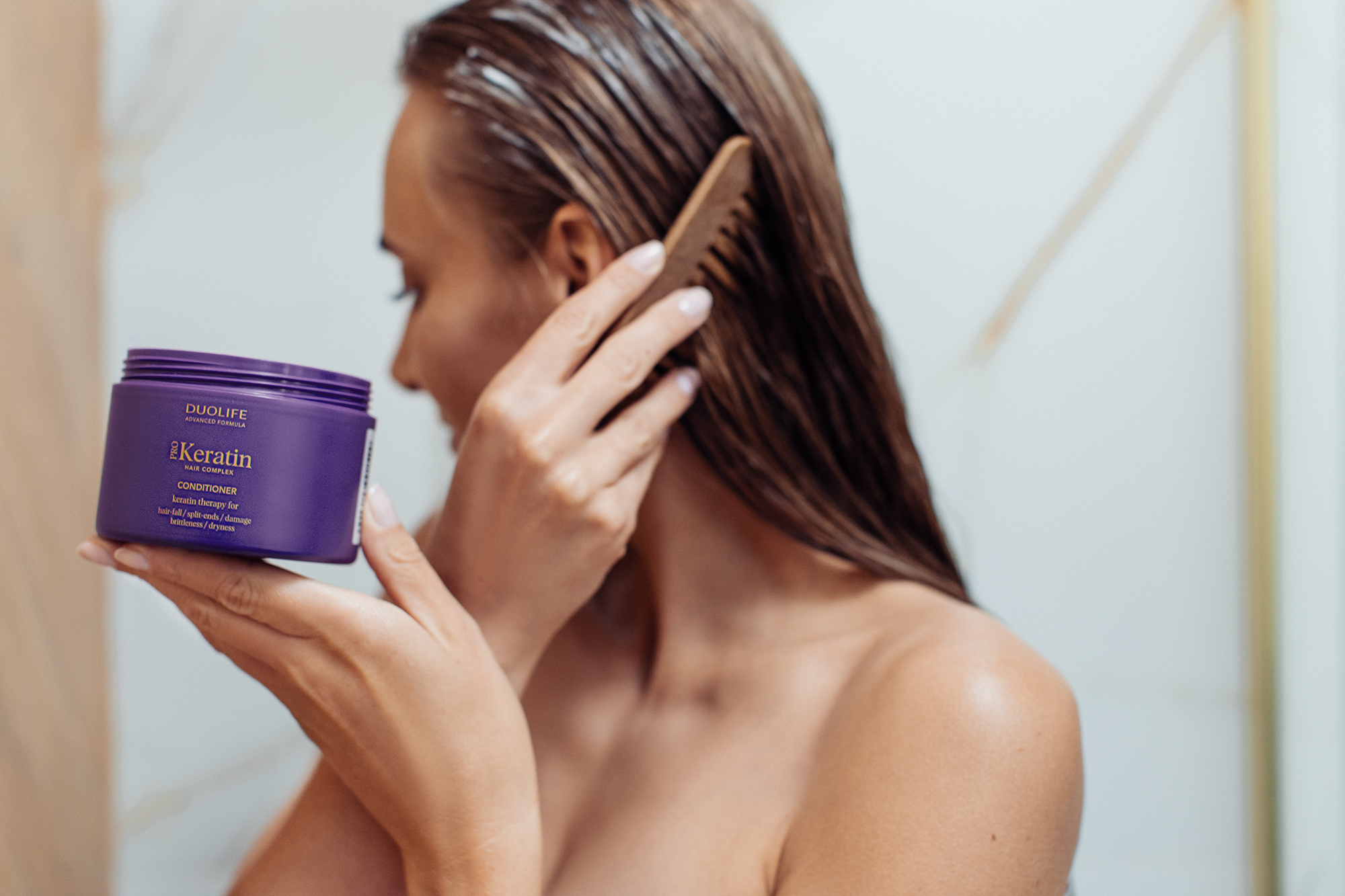 DUOLIFE Keratin Hair Complex Conditioner 200ml – Keratynowa Odżywka do Włosów — miniatura 2