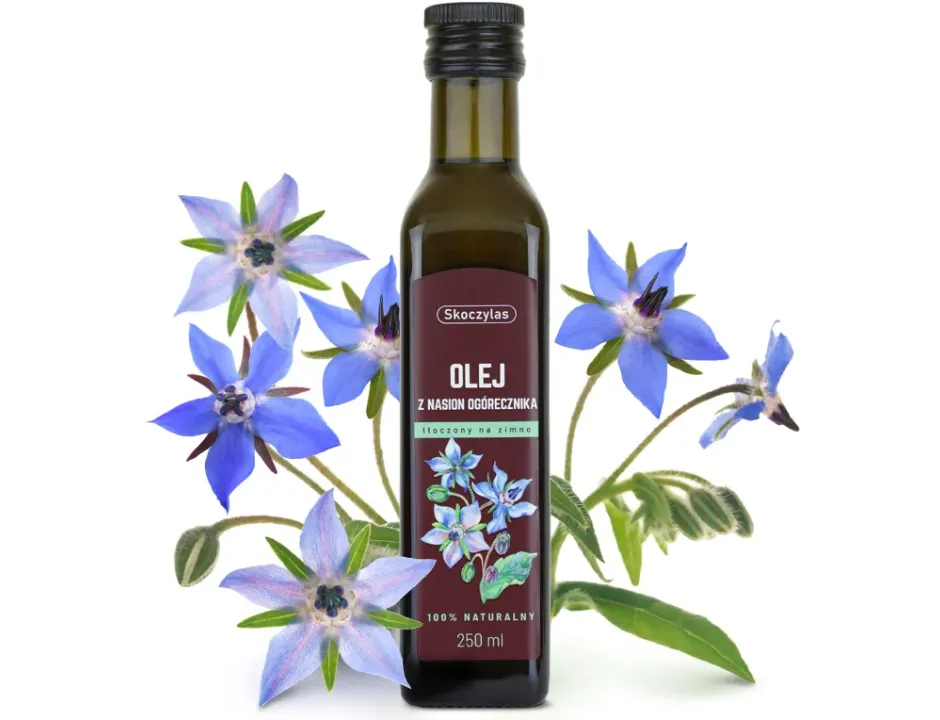 Olej z Ogórecznika tłoczony na zimno 250ml – Skoczylas — miniatura 2