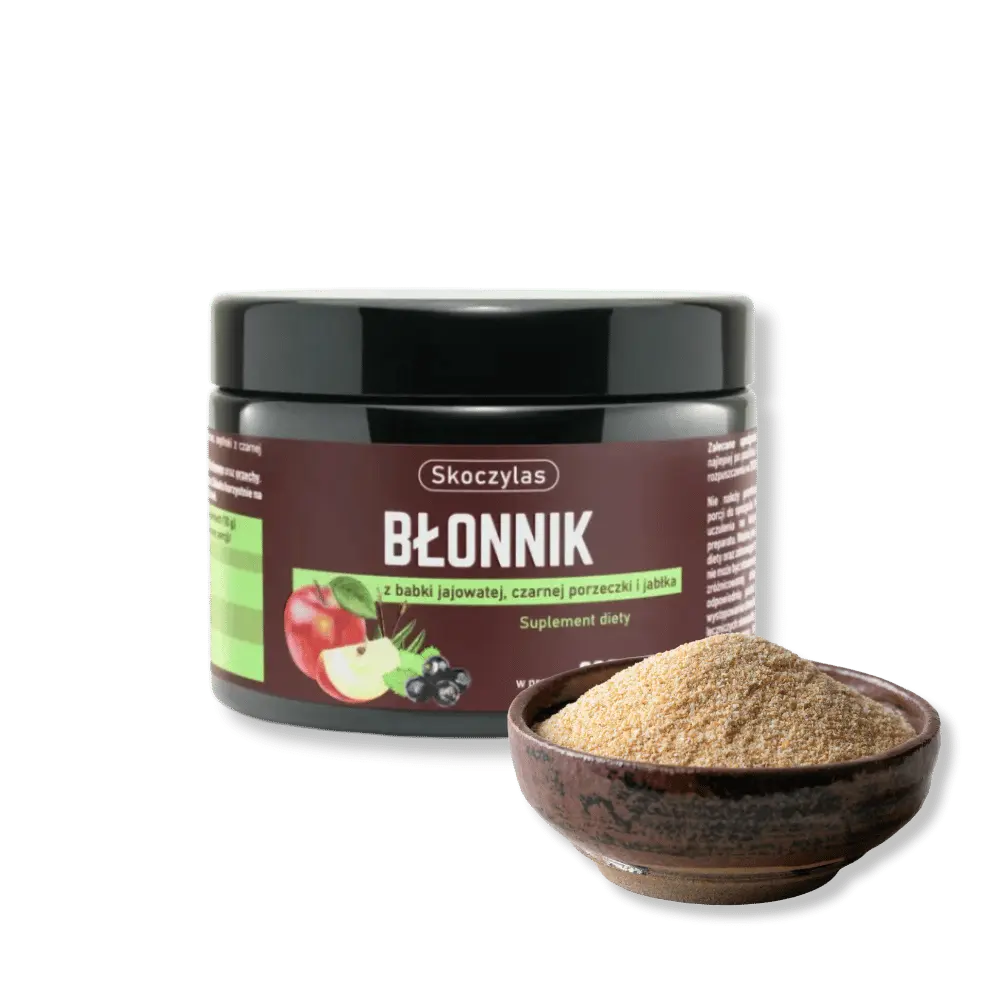 Błonnik Skoczylas 200 g – Babka Jajowata, Czarna Porzeczka i Jabłko, Naturalne Wsparcie Jelit, Prawidłowe Trawienie, Detoks i Kontrola Wagi — miniatura 4