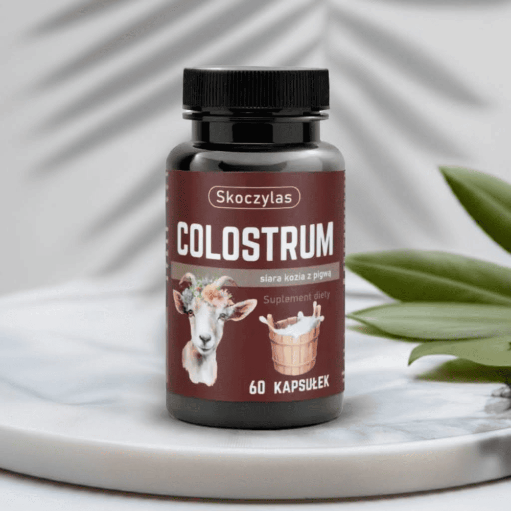Colostrum Skoczylas 60 kapsułek – Hipoalergiczna Siara Kozia z Pigwą, Wysokie Stężenie IgG, Uszczelnianie Jelit i Ekstremalna Odporność — miniatura 4