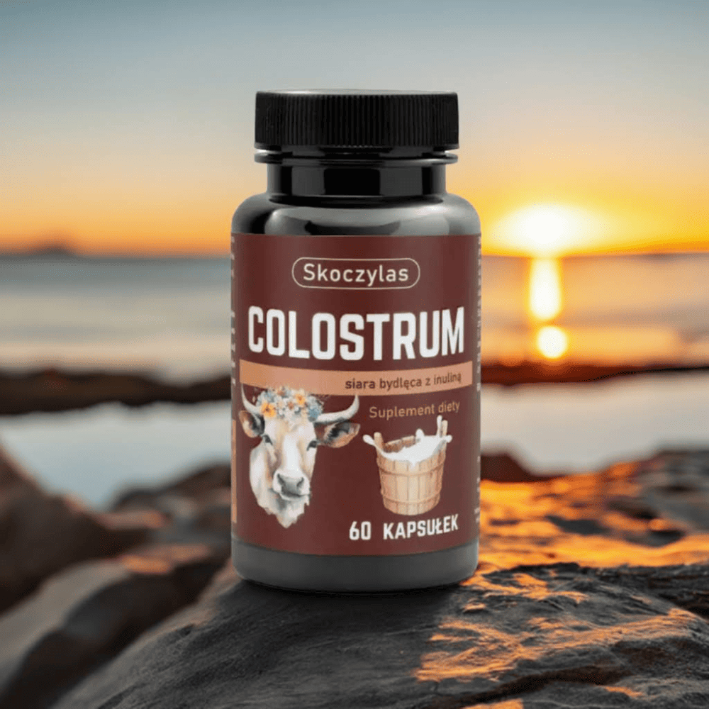 Colostrum Skoczylas 60 kapsułek – Hipoalergiczna Siara Kozia z Pigwą, Wysokie Stężenie IgG, Uszczelnianie Jelit i Ekstremalna Odporność — miniatura 5