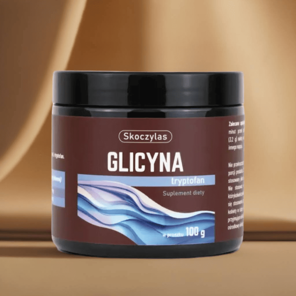 Glicyna + Tryptofan Skoczylas 60 kapsułek – Naturalne Aminokwasy na Głęboki Sen, Relaks, Regenerację Układu Nerwowego i Dobry Nastrój — miniatura 3