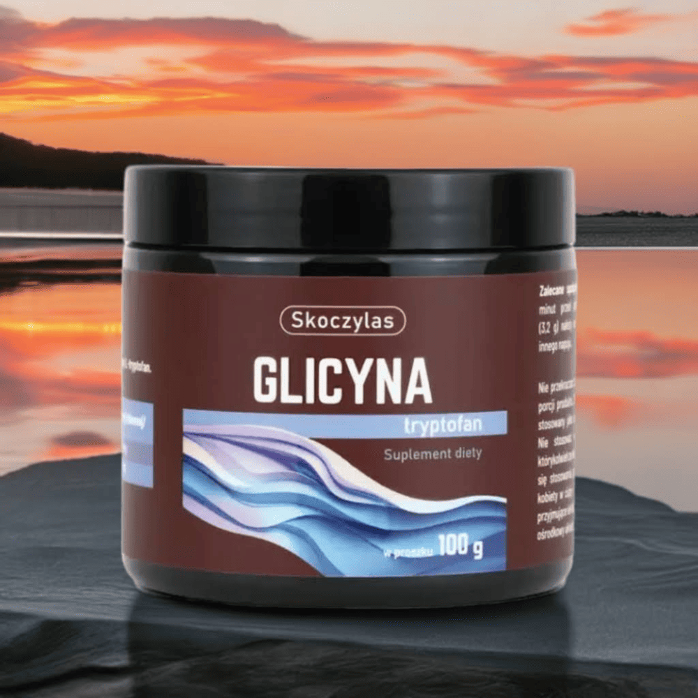 Glicyna + Tryptofan Skoczylas 60 kapsułek – Naturalne Aminokwasy na Głęboki Sen, Relaks, Regenerację Układu Nerwowego i Dobry Nastrój — miniatura 4
