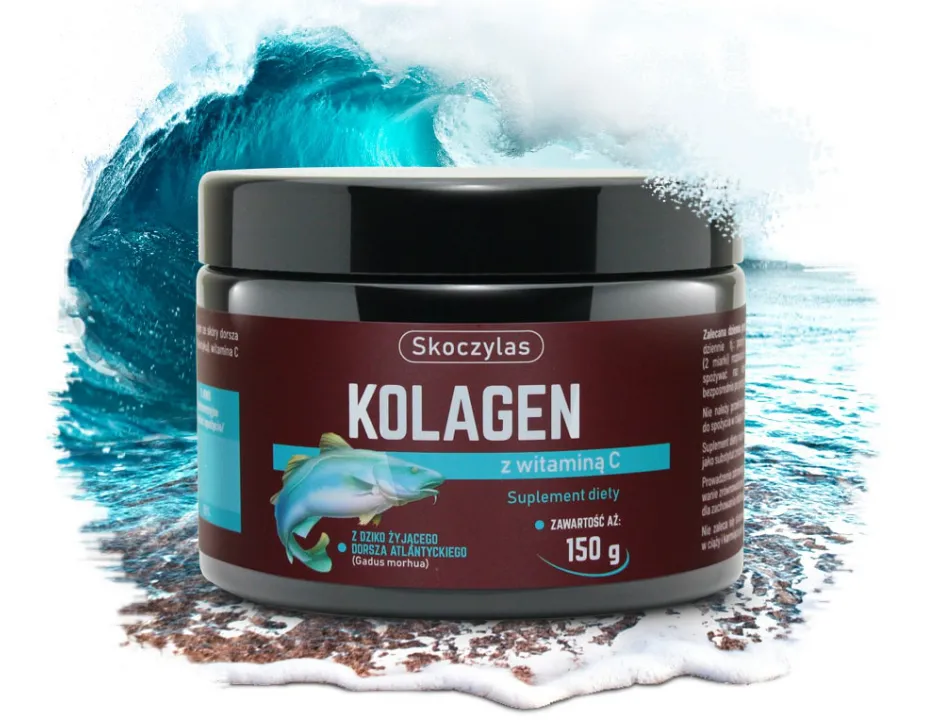 Kolagen z Dorsza Atlantyckiego Skoczylas proszek – Dziko Żyjący Dorsz, Naturalna Witamina C, Jędrna Skóra, Elastyczne Stawy i Anti-Aging — miniatura 2