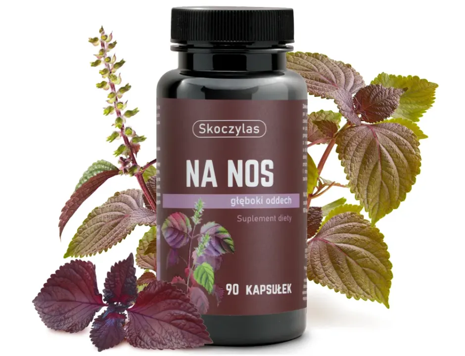 Na Nos Skoczylas 60 kapsułek – Pachnotka Zwyczajna (Perilla), Drożne Zatoki, Komfort Oddychania, Wsparcie w Alergii i Formuła Pure Clean Label — miniatura 2