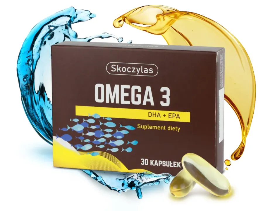 Omega-3 Skoczylas 60 kapsułek – Wysoka Dawka DHA 712 mg, EPA 254 mg, Sprawny Mózg, Mocne Serce, Prawidłowe Widzenie i Formuła Pure Clean Label — miniatura 2