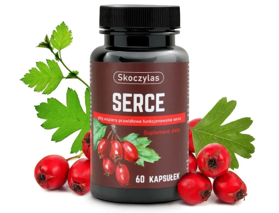 Serce Skoczylas 60 kapsułek – Głóg, Serdecznik Lekarski, L-Lizyna, Prawidłowe Krążenie, Stabilne Ciśnienie, Wzmocnienie Serca i Formuła Pure Clean Label — miniatura 2