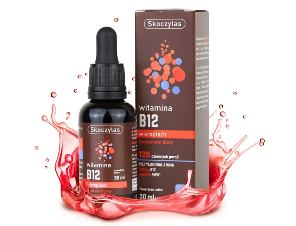 Witamina B12 Skoczylas Metylowana Układ Nerwowy i Krew w Kroplach 30 ml — miniatura 2