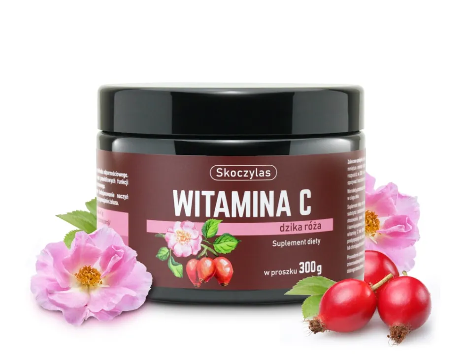 Witamina C z Dziką Różą Skoczylas Naturalna Odporność w Proszku Ultra Wydajna 300 g — miniatura 2