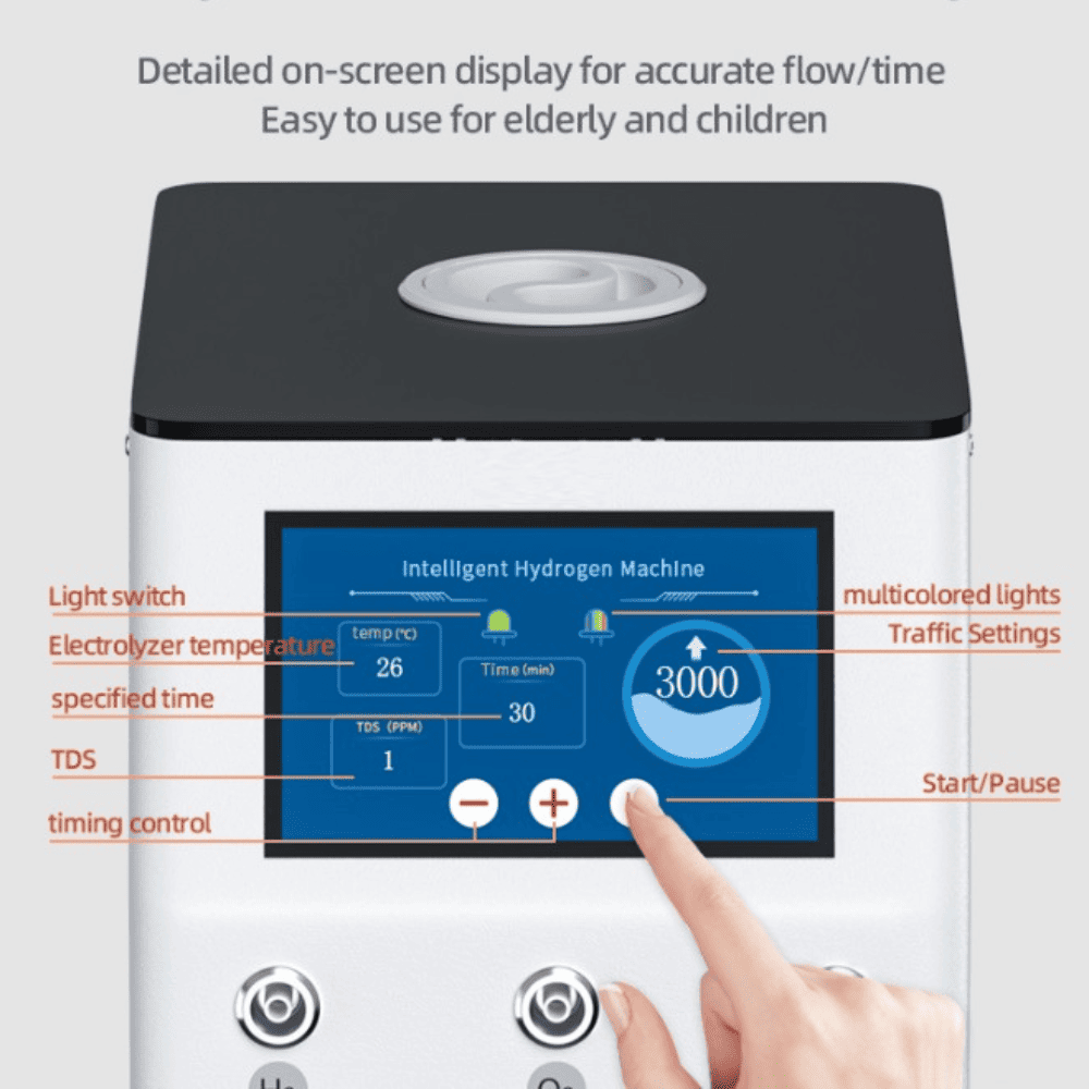 Stacjonarny Generator Wodoru AuraWell 1800 ml/min – Urządzenie Wellness z Polskim Menu — miniatura 5