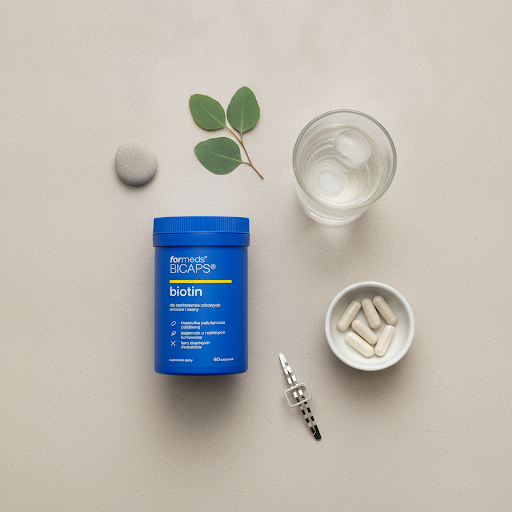 BICAPS Biotin Formeds 60 kaps. – D-Biotyna 2500 µg, Włosy, VEGE — miniatura 3