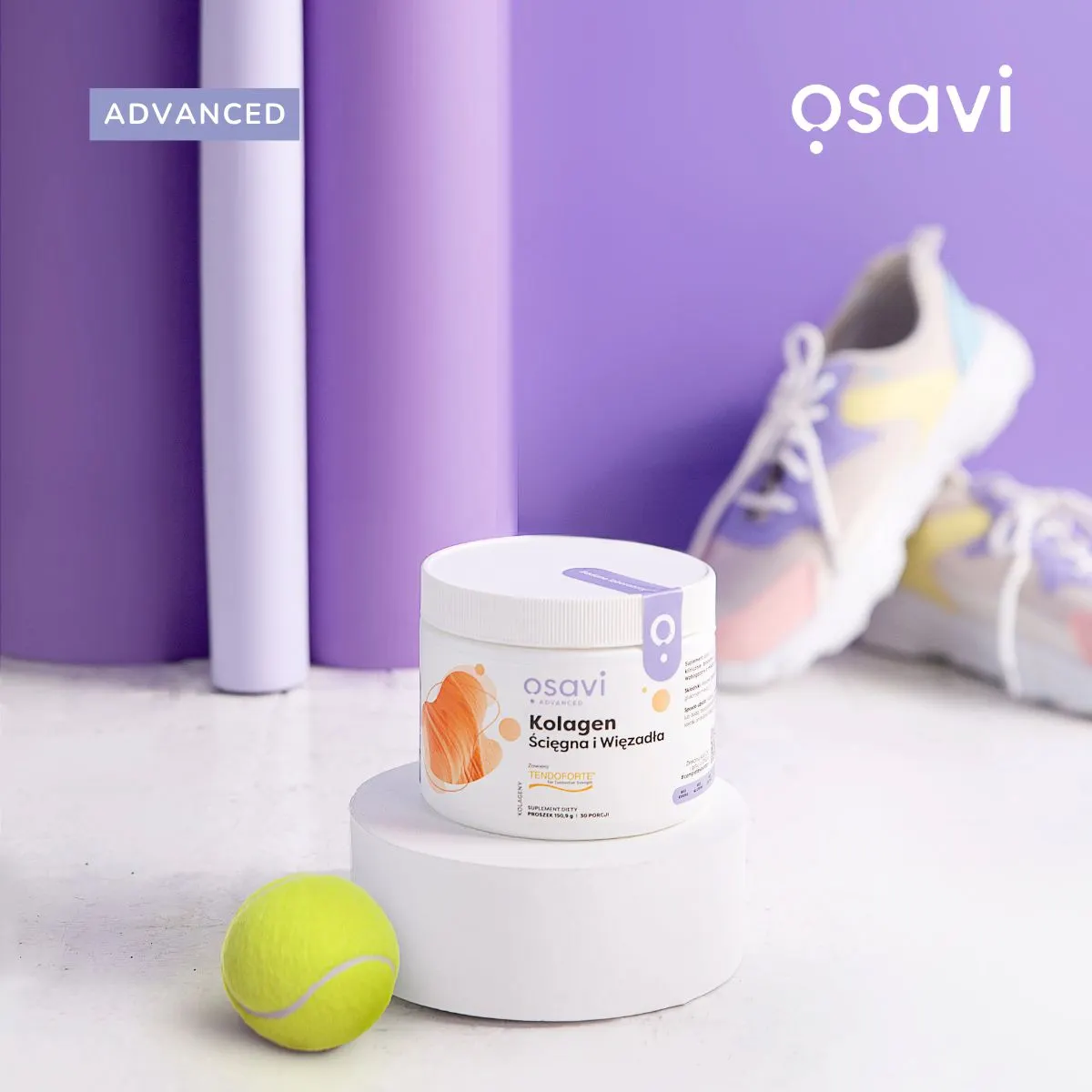 Kolagen Ścięgna i Więzadła Osavi Tendoforte Stawy Mięśnie Proszek 150,9 g — miniatura 4