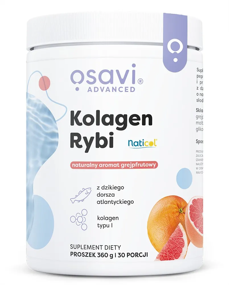 Kolagen Rybi Morski Osavi Anti-Aging Grejpfrut Proszek 360 g — zdjęcie 1