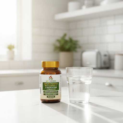 Liposomalna Wit. C + Granat 40% My Herbs 80 kaps. – Kwas Elagowy — miniatura 4